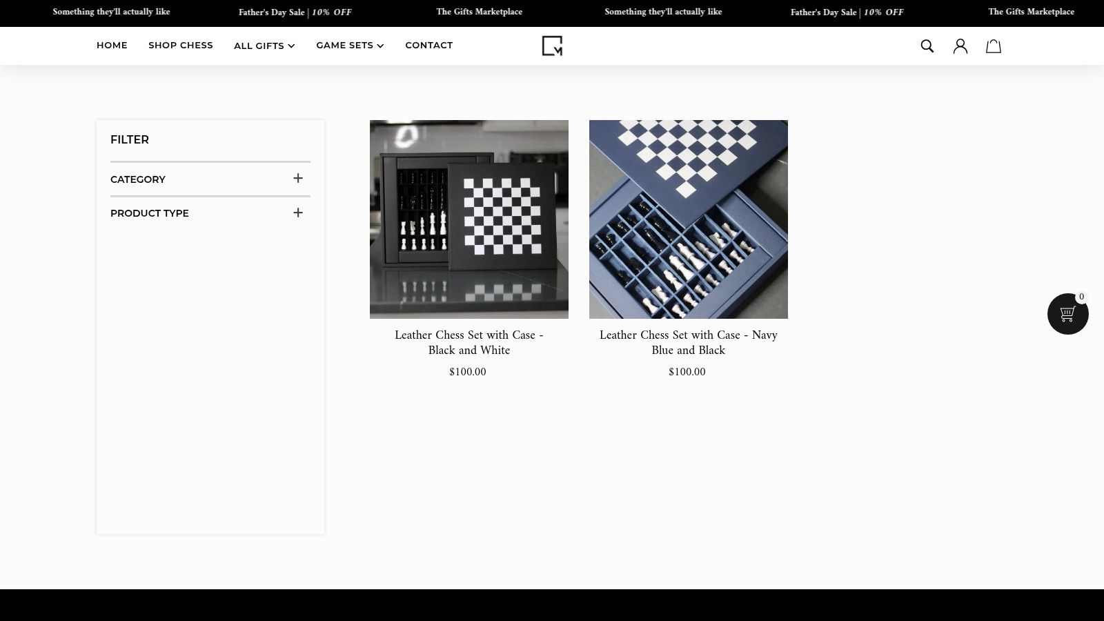 Collections - Leather Chess Sets