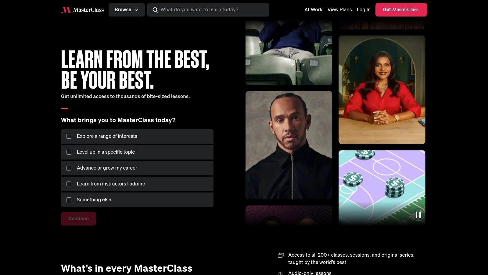 Masterclass Annual Membership
