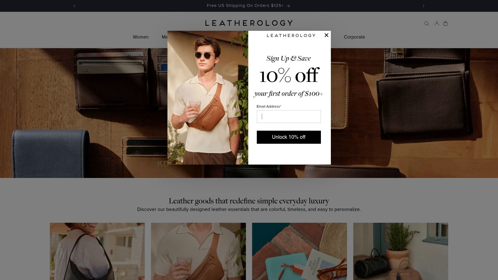 Personalized Leather Portfolio by Leatherology
