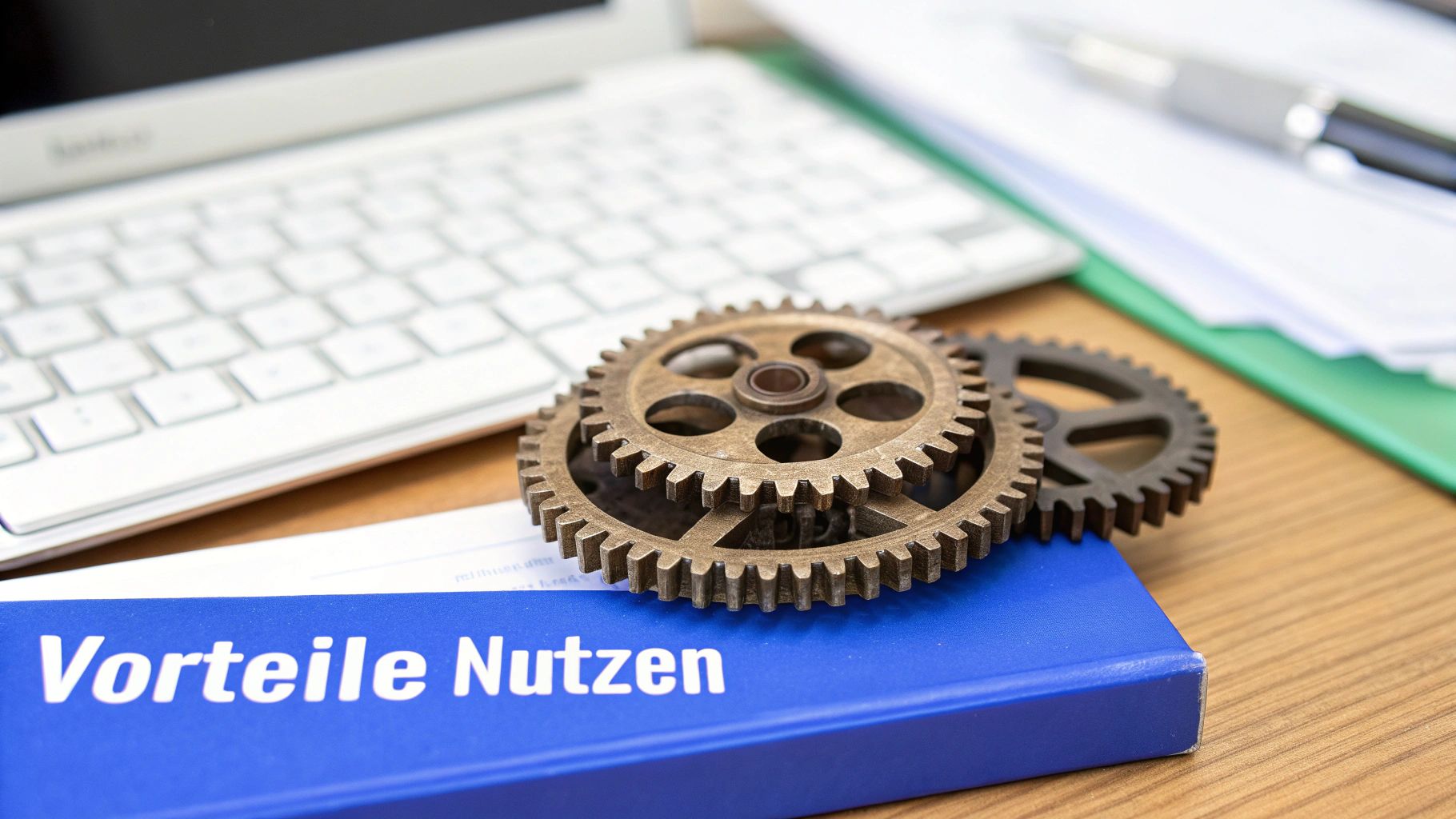 Ein Diagramm, das die Vorteile der Automatisierung wie Effizienz, Genauigkeit und Skalierbarkeit veranschaulicht.