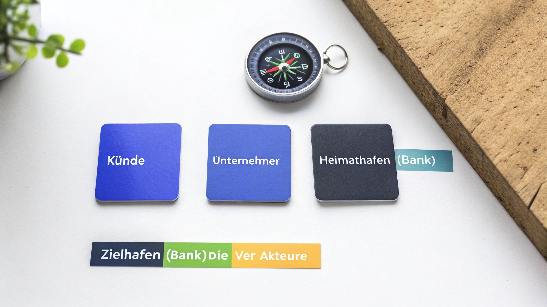 Vier Personen, die um einen Tisch sitzen und eine Teamdiskussion führen, symbolisieren die vier Akteure im SEPA-Prozess.