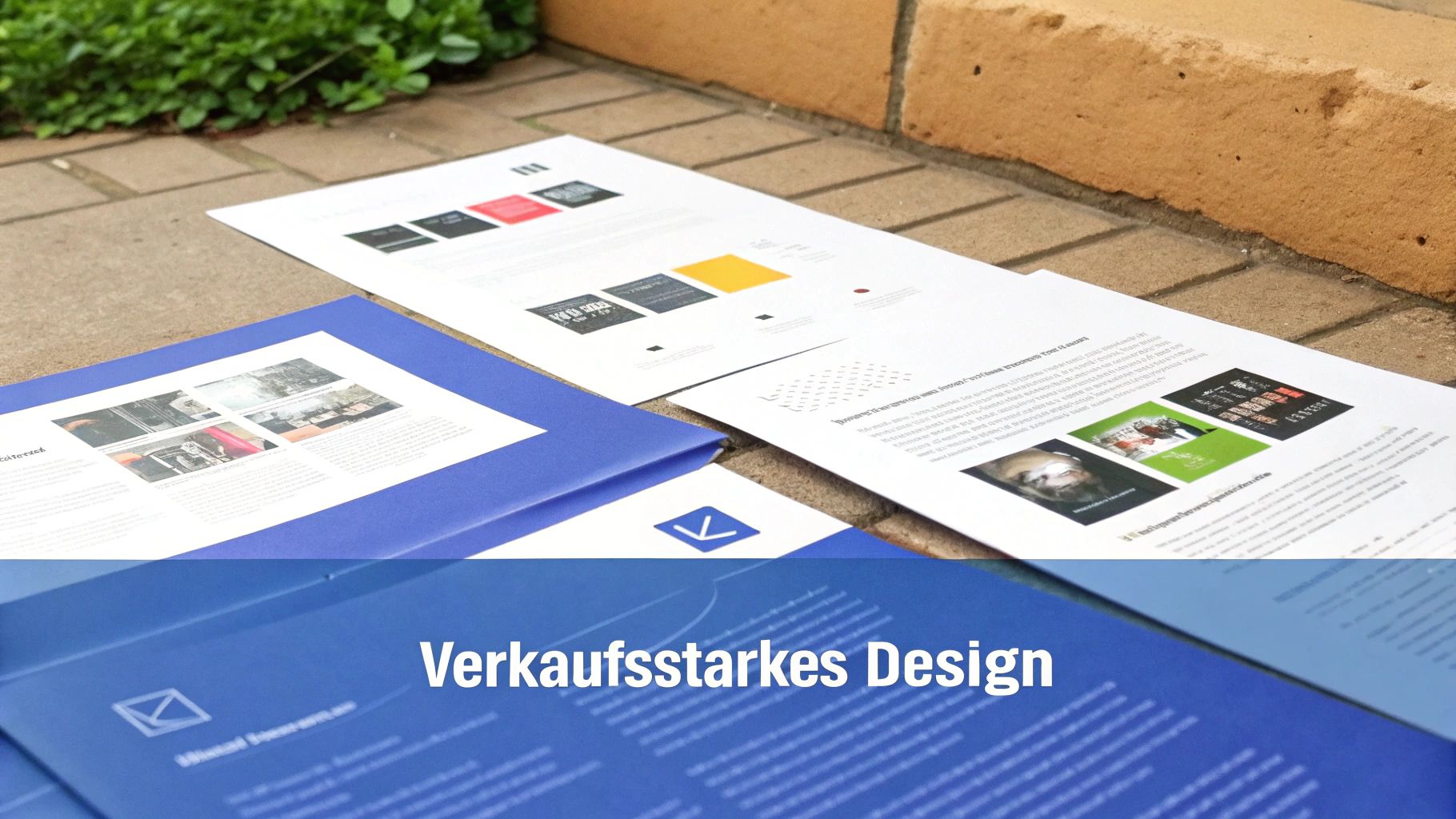 Ein modernes Design-Layout, das konsistente Markenfarben und Schriftarten in einem PDF-Dokument zeigt.