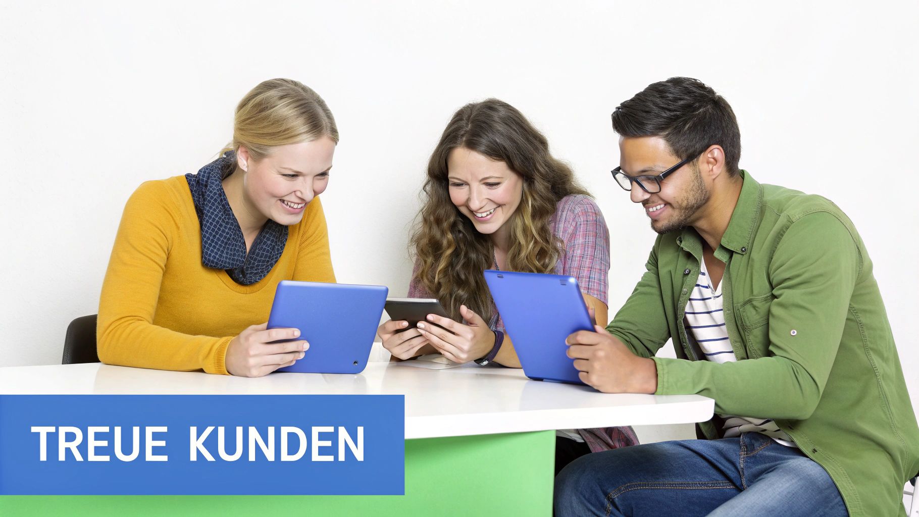 Eine Gruppe von Menschen, die begeistert interagieren und eine Community bilden