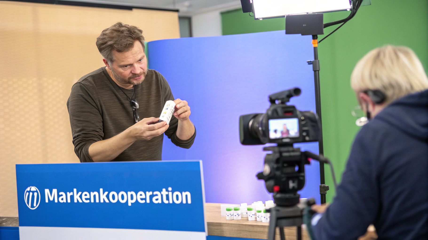 Ein Creator präsentiert ein Produkt für ein Brand Sponsorship in einem YouTube Short