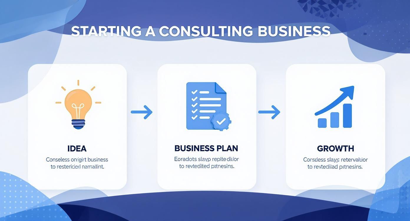 Infographic about selbständig machen als berater