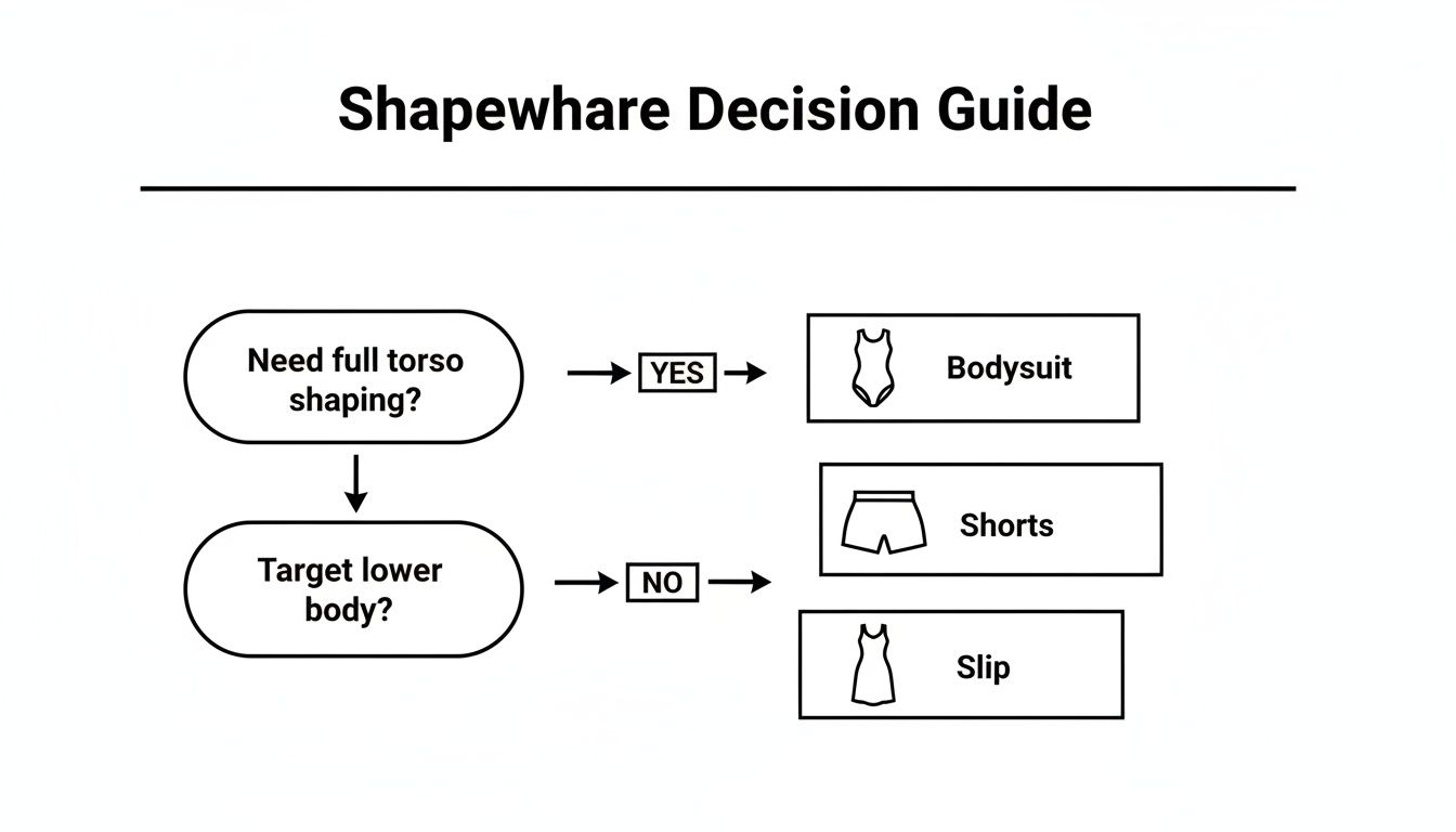 Infographic about shapewear for dresses