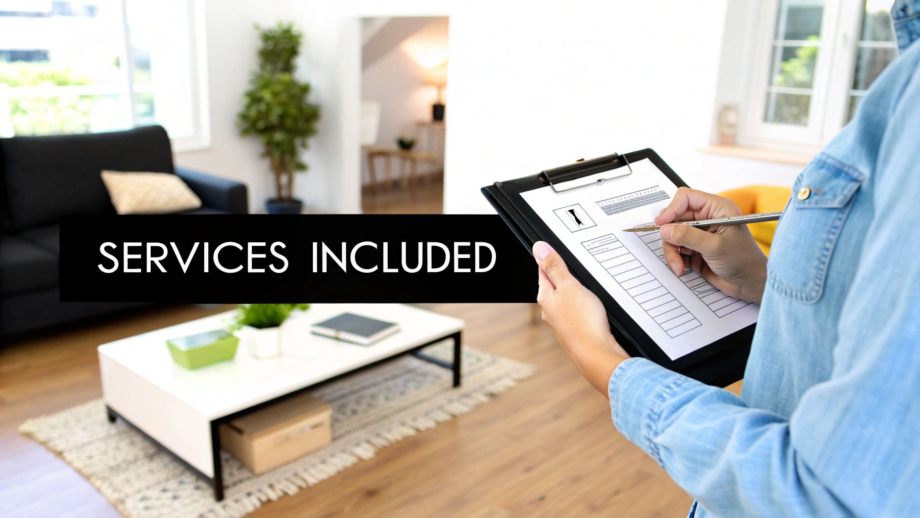 A property manager handing keys to new tenants outside a UK property