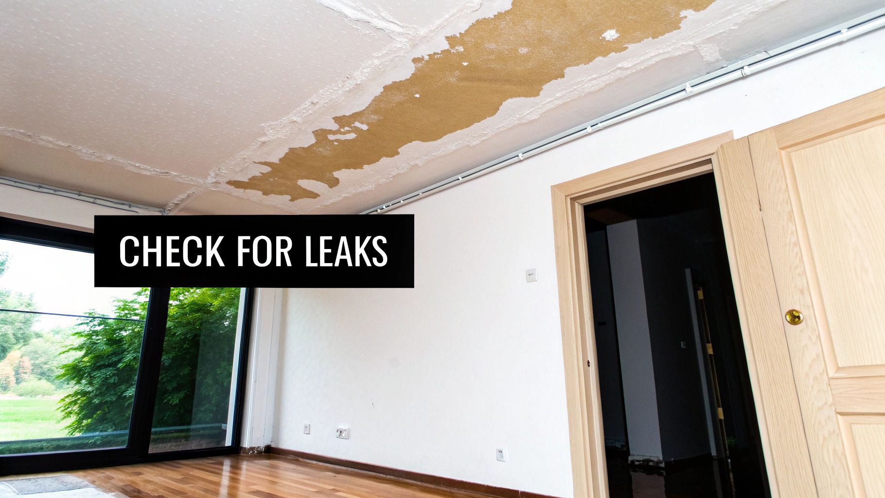 Is there evidence of water damage, leaks, or moisture problems?