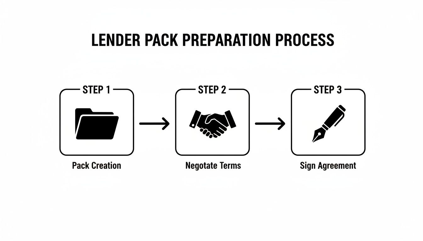 Infographic about how to finance property development