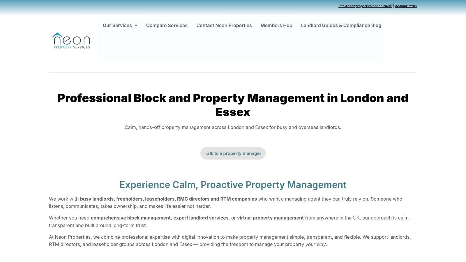 1. Neon Property Services Ltd: The Compliance-First Management Specialist