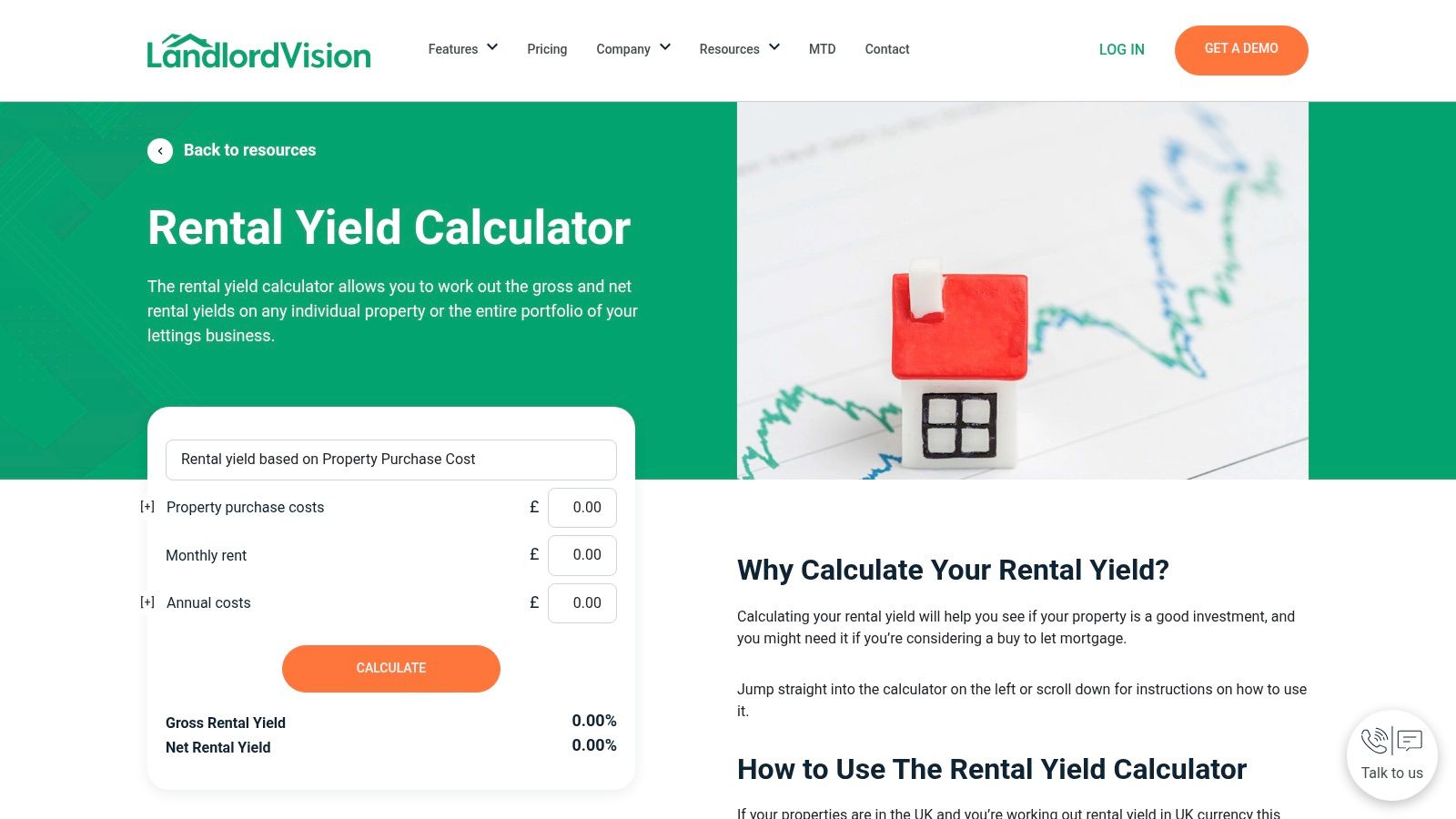 Landlord Vision – Free Rental Yield Calculator