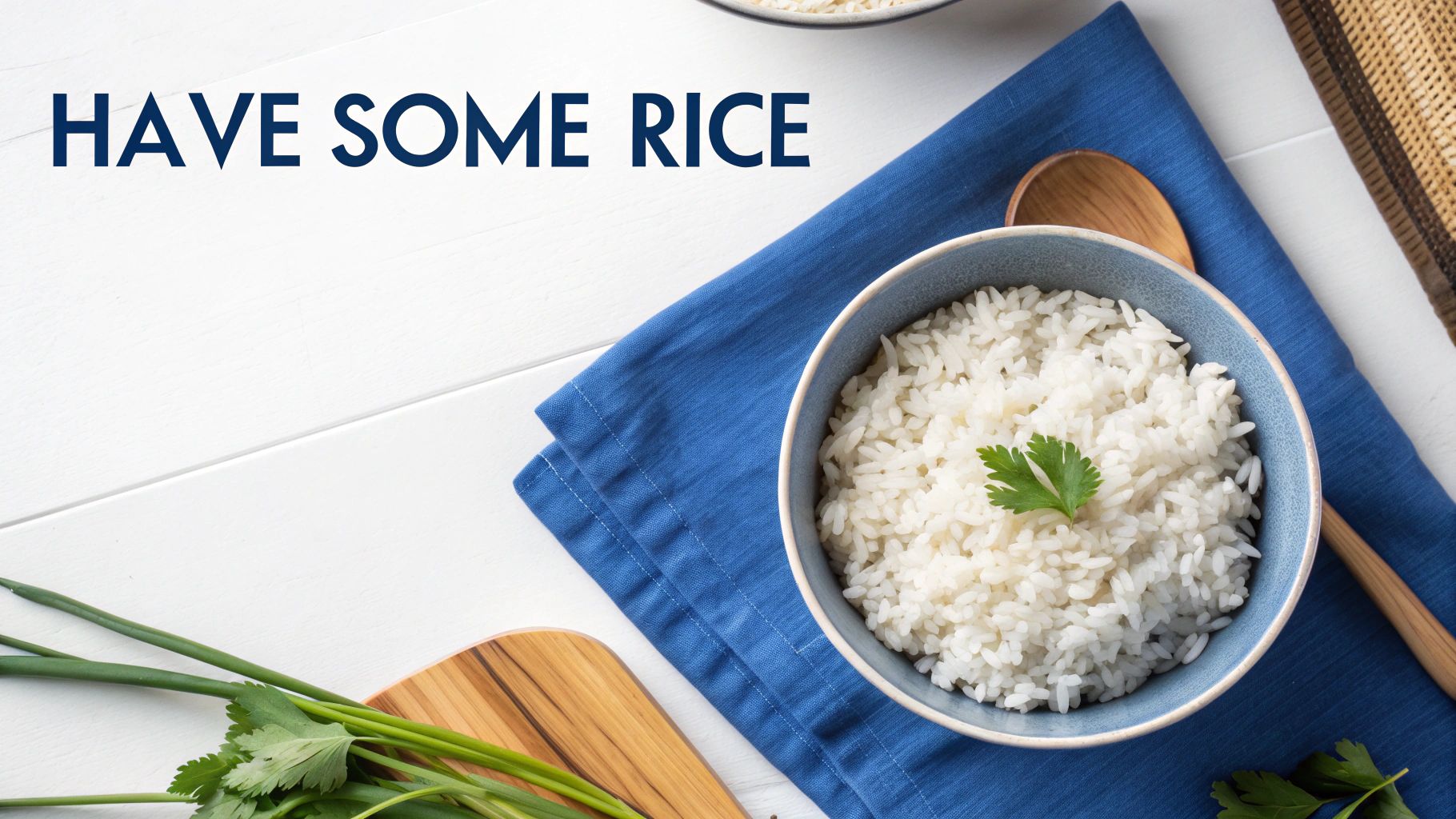 A delicious looking bowl of Korean rice, representing the word 밥 (Bap).