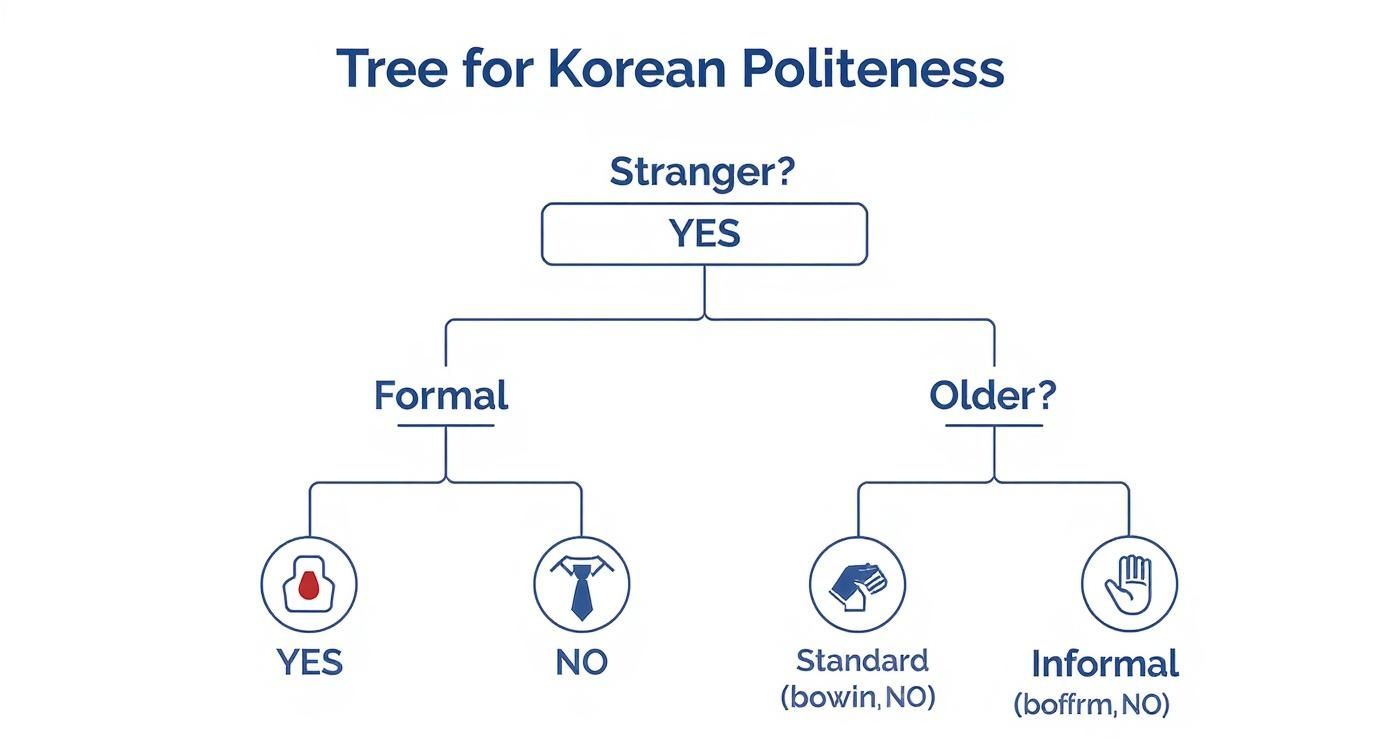 Infographic about conversation in korean