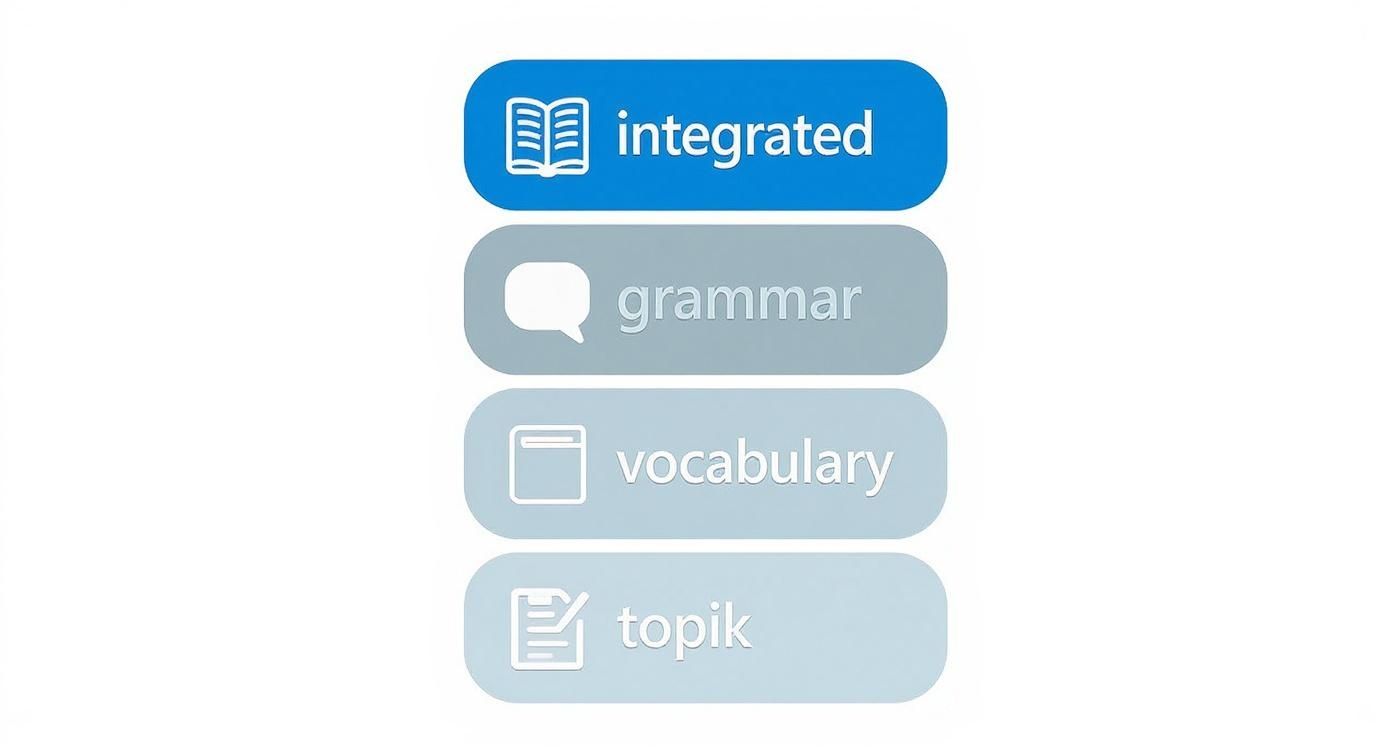 Infographic about korean study book