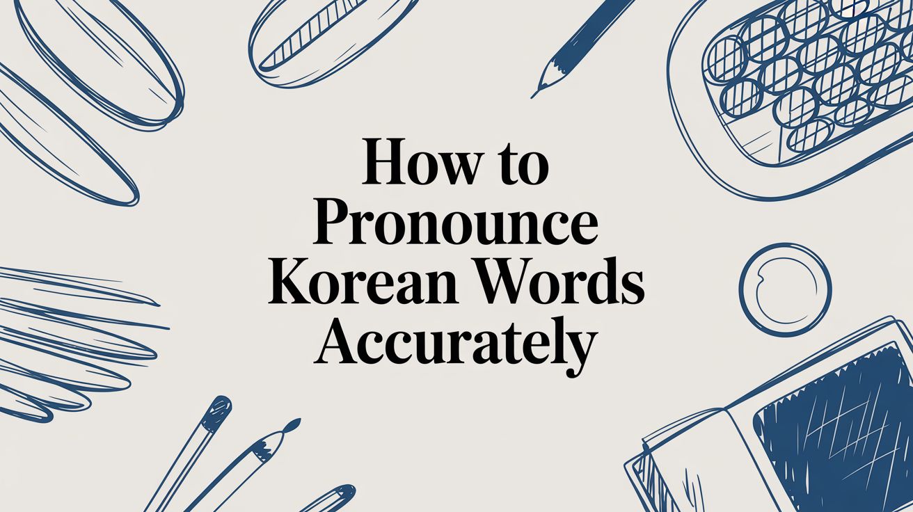 How to Pronounce Korean Words Correctly: A Simple Guide for Beginners
