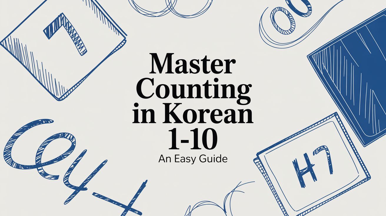 Master Counting in Korean 1-10 An Easy Guide