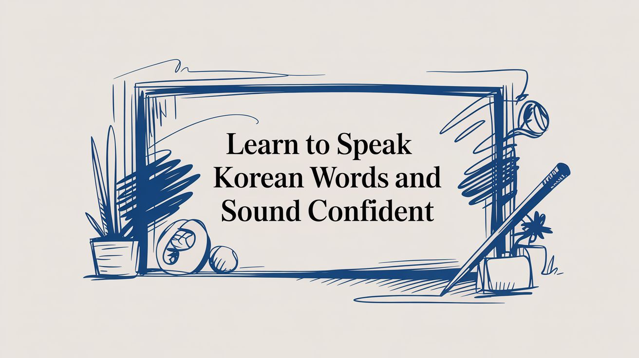 Learn to Speak Korean Words and Sound Confident
