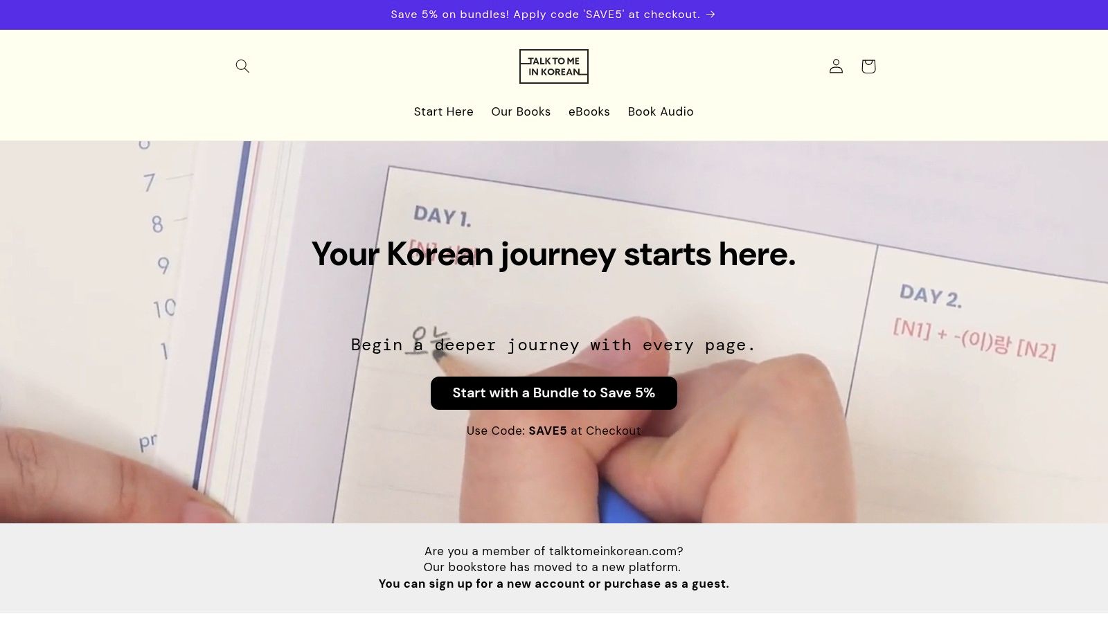 Talk To Me In Korean (TTMIK) Bookstore