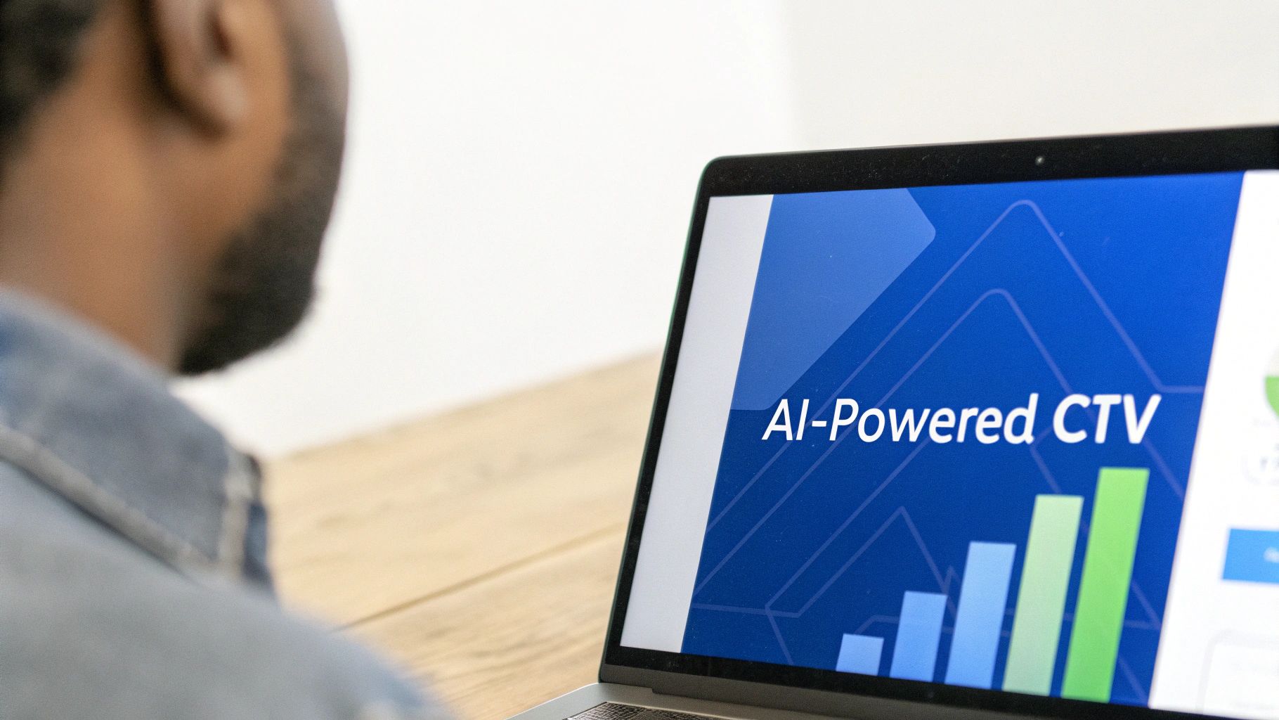 An abstract image representing AI-powered data analytics with futuristic, glowing network lines and data points.