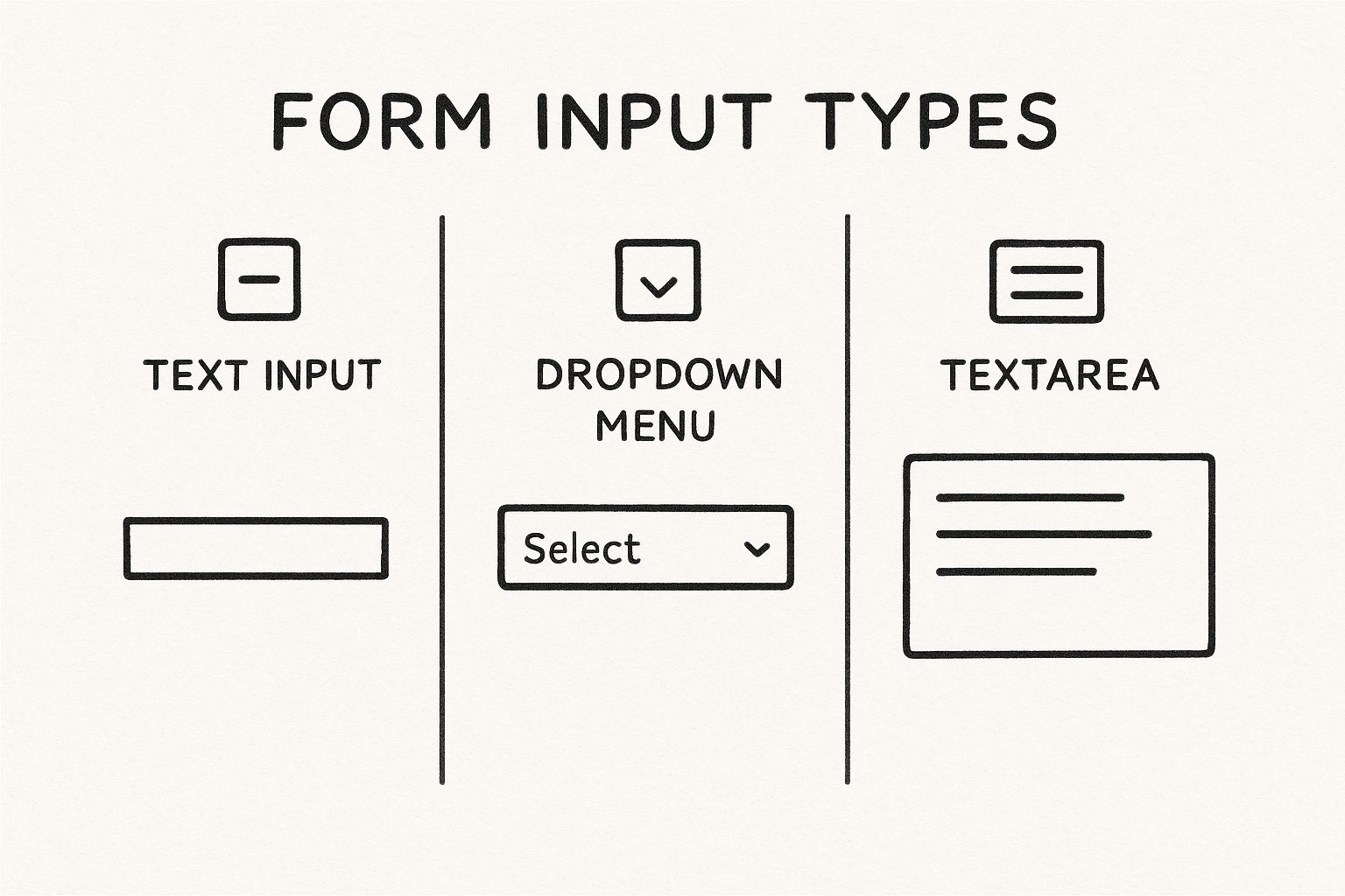 Infographic about user interface form design