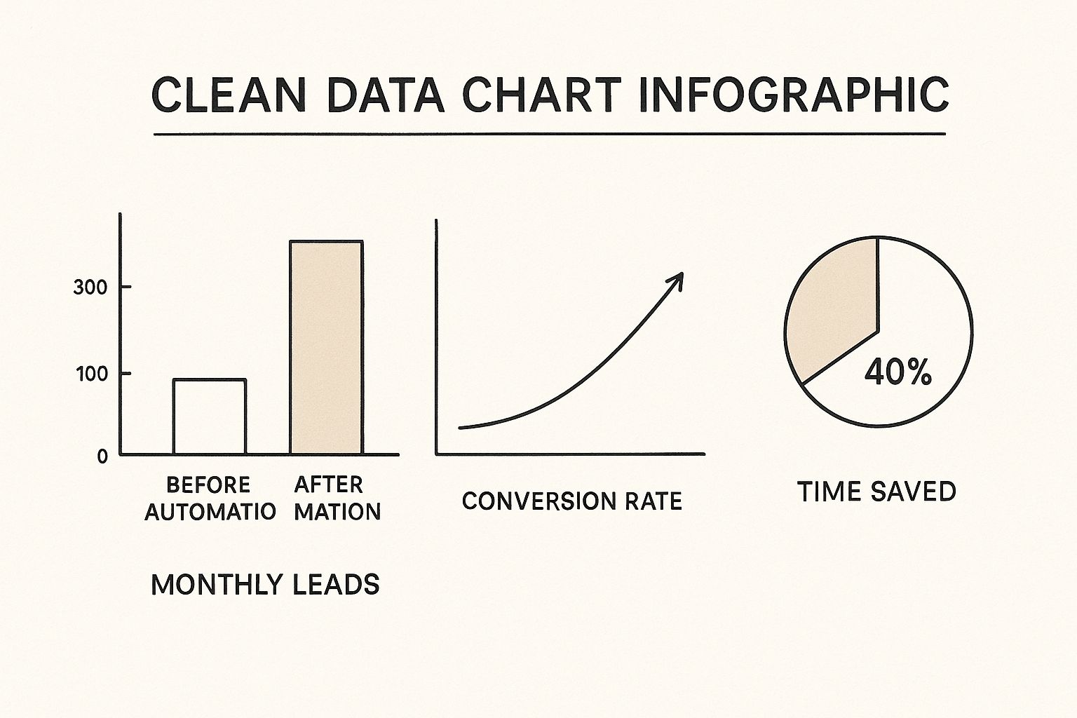 Infographic about automated lead generation system