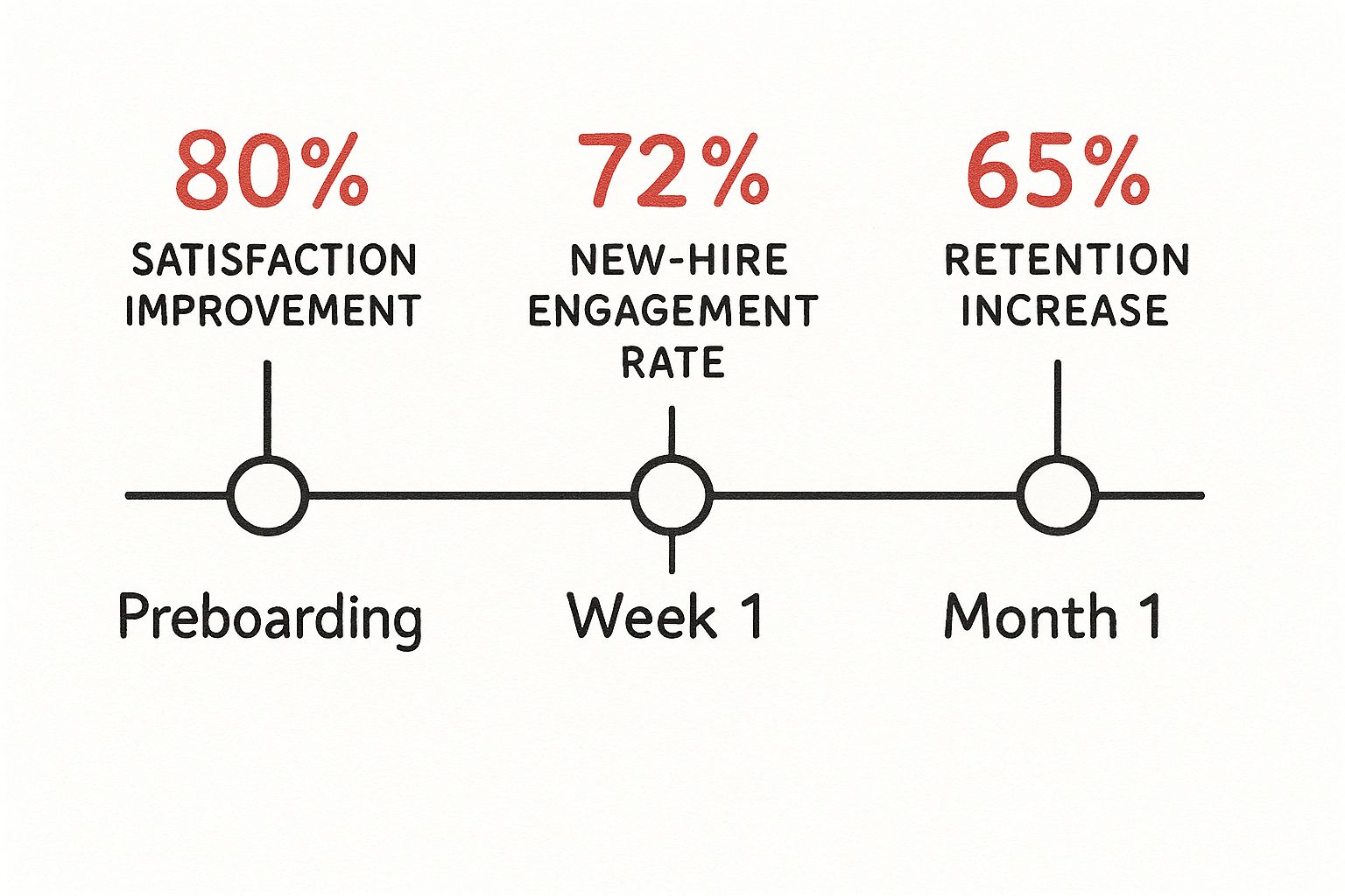 Infographic about employee onboarding surveys
