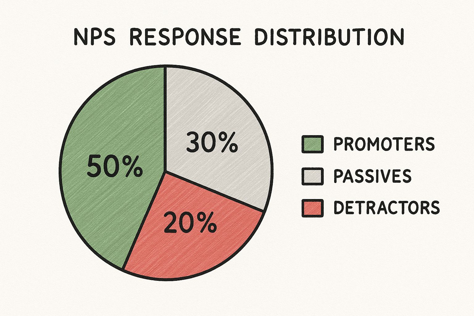 Infographic showing key data about Net Promoter Score (NPS)