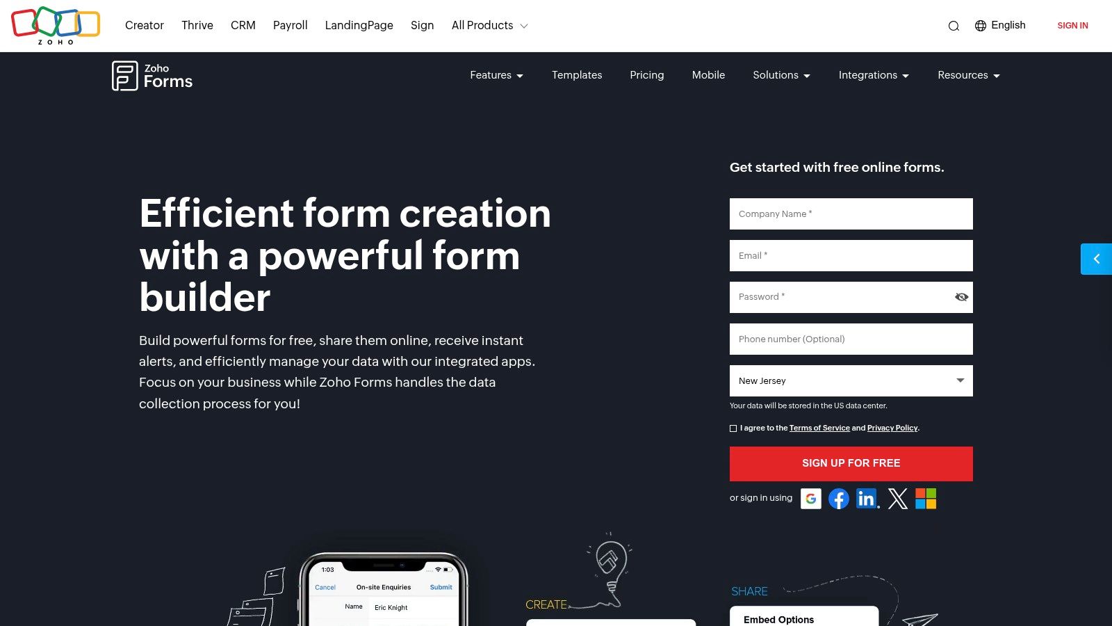 Zoho Forms