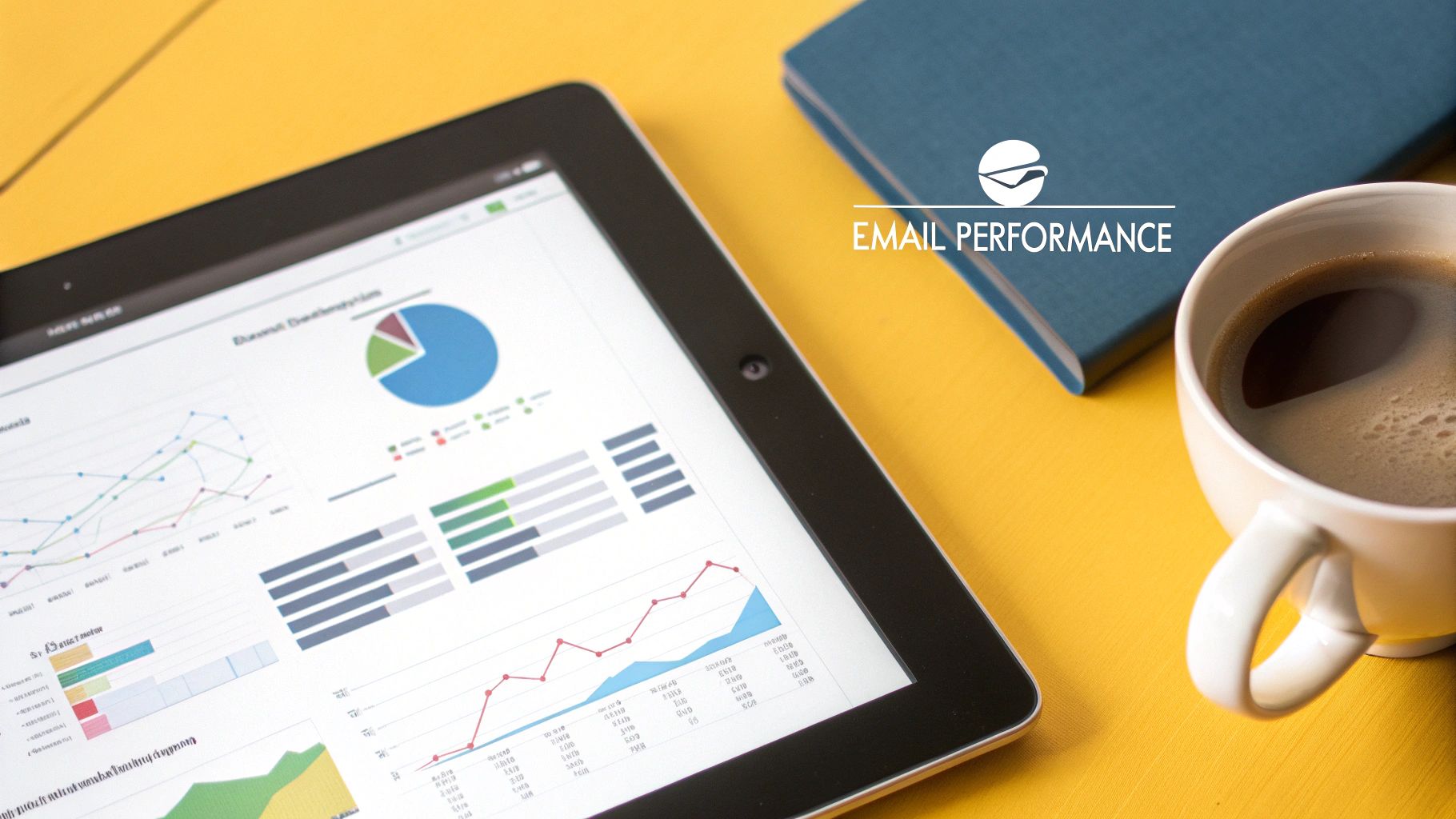 An example of an Email Marketing Campaign Report dashboard showing key metrics like open rate, click-through rate, and conversions.
