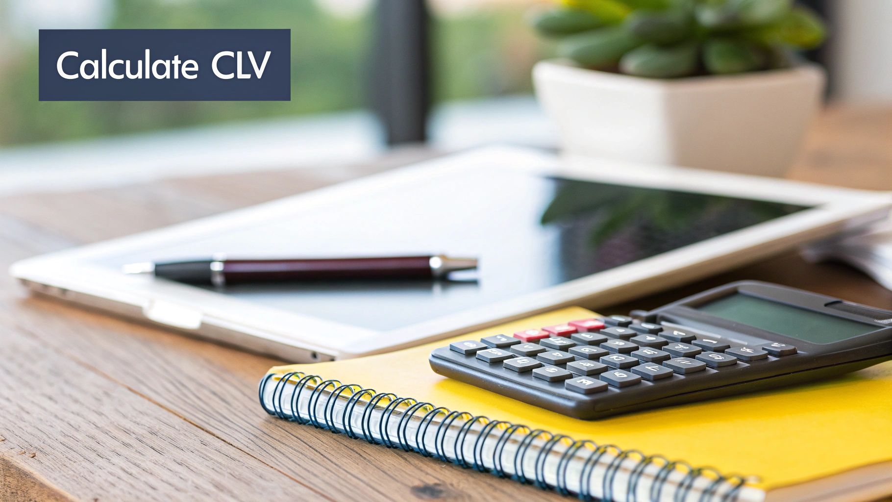 A magnifying glass focusing on an individual customer within a crowd, signifying a focus on individual CLV.