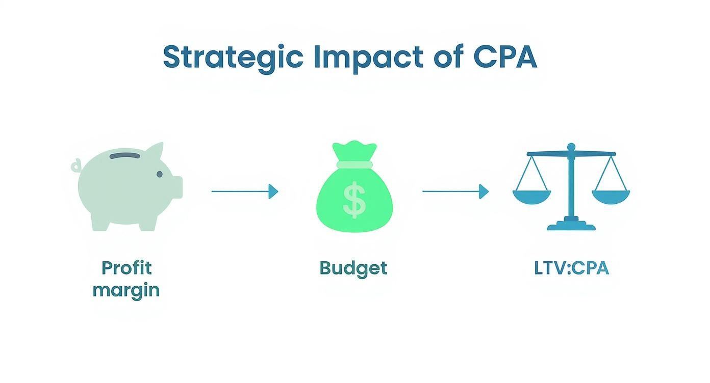 Infographic about what is cost per acquisition