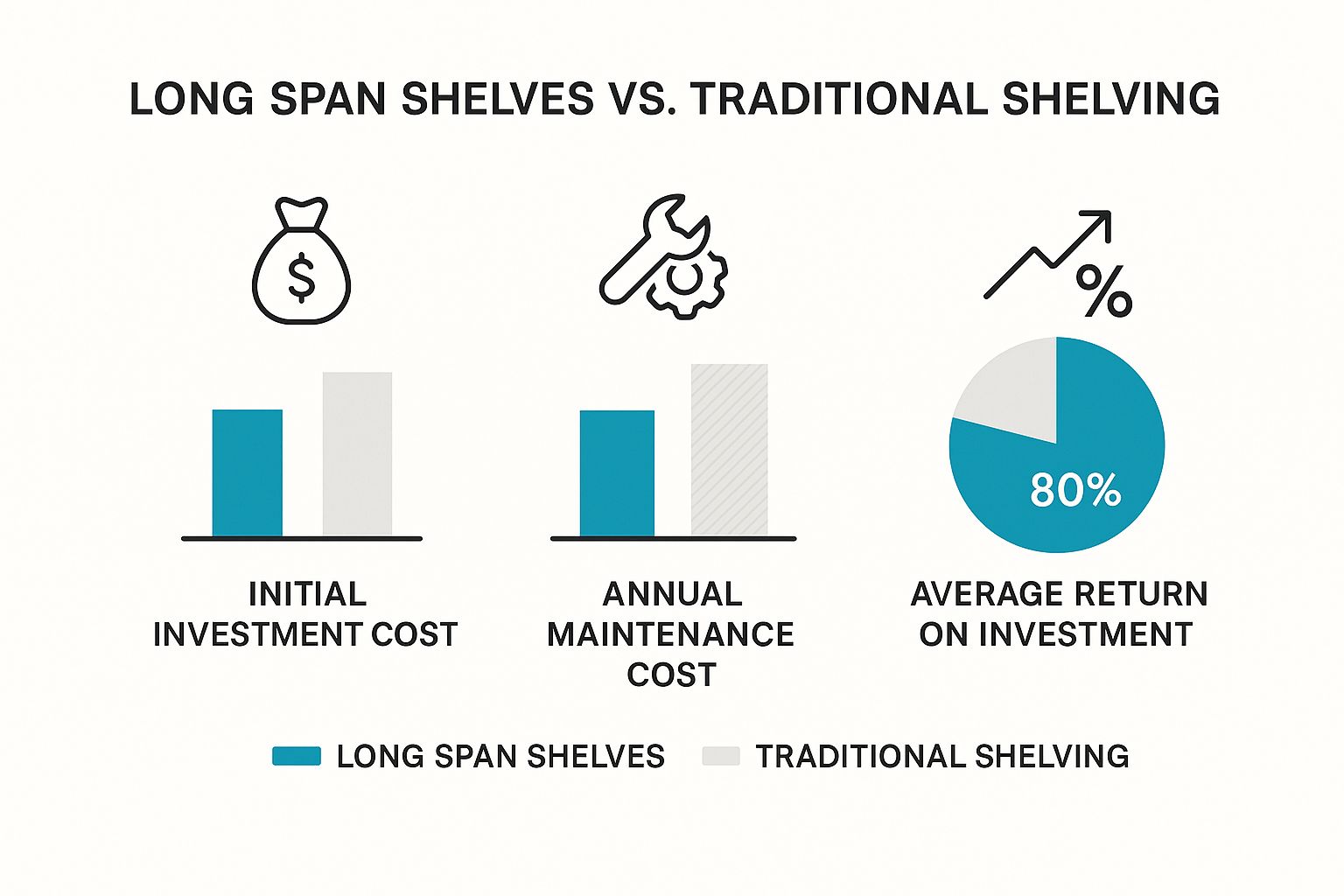 Long Span Shelves: Maximize Storage Efficiency Today 4 Image