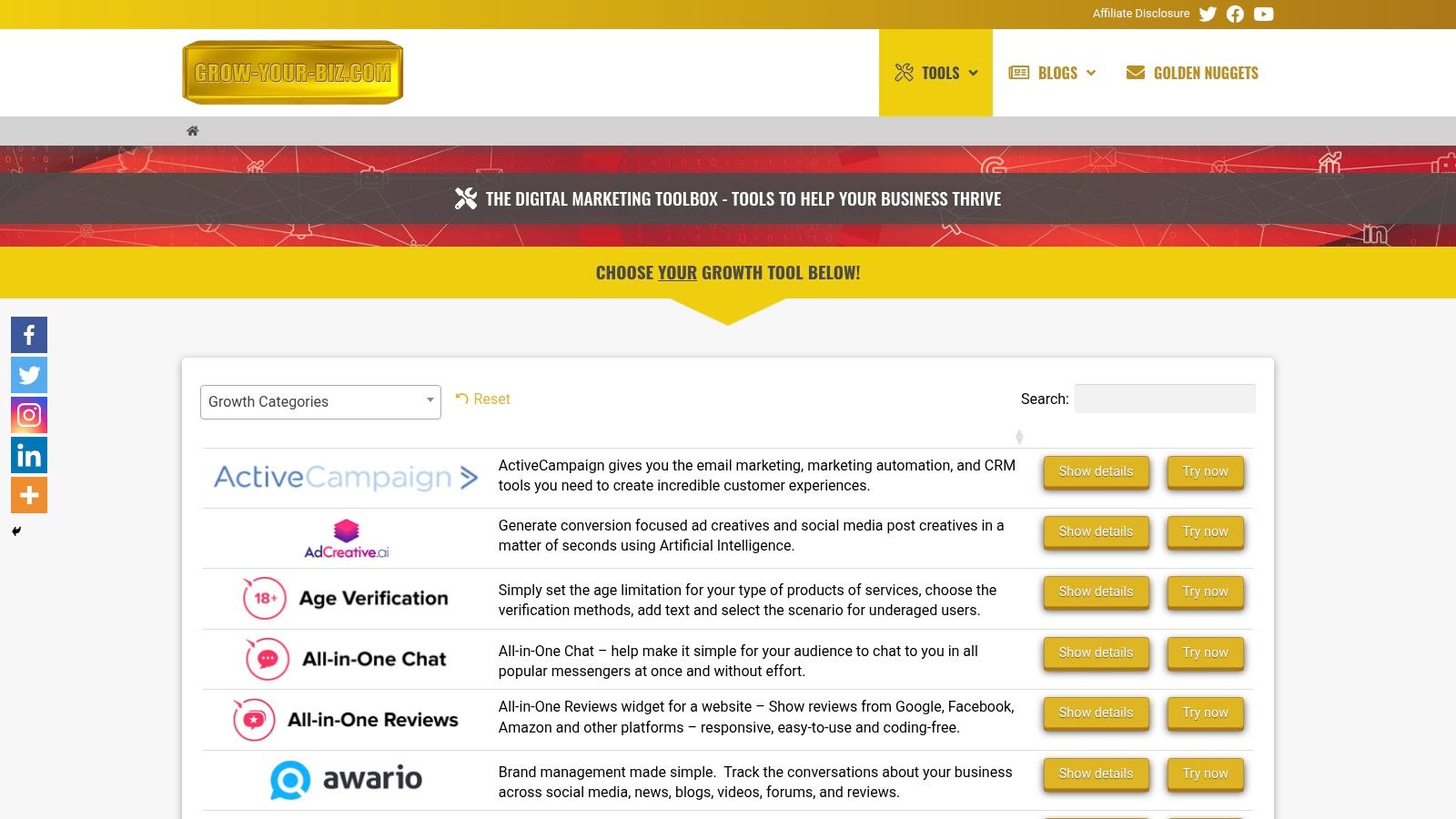 The Digital Marketing Toolbox