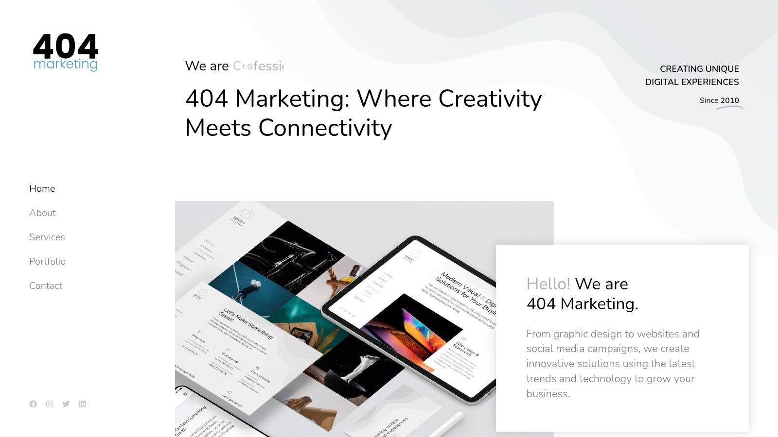 404 Marketing social media content calendar template