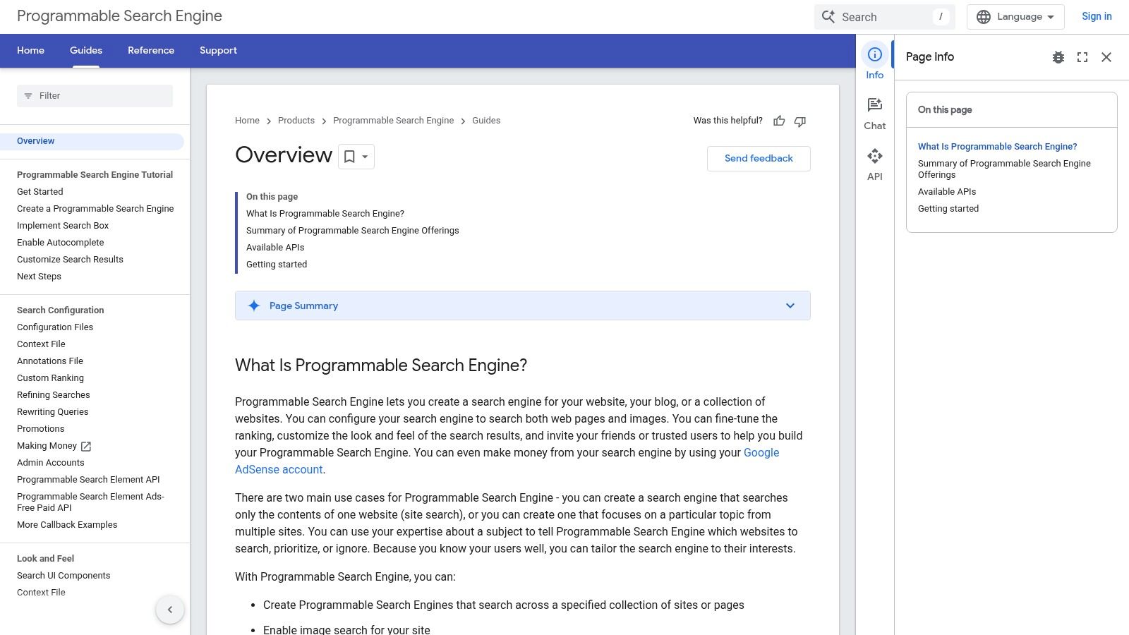 Google Programmable Search – Developer docs