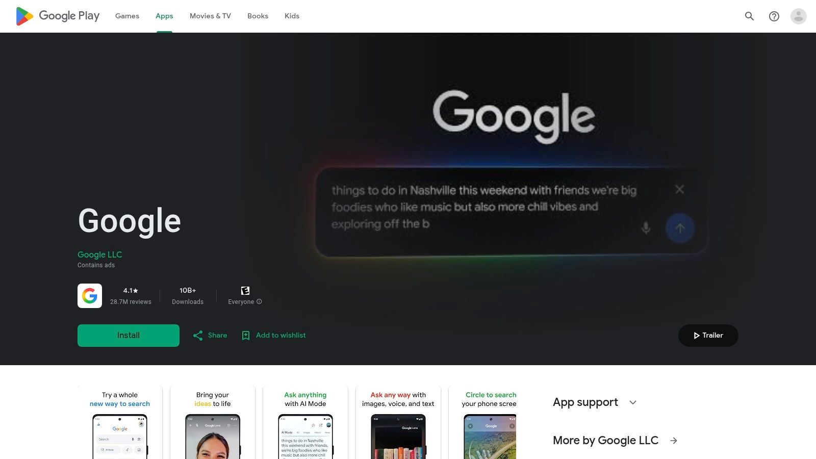 Google app (Android) – official Google Search widget
