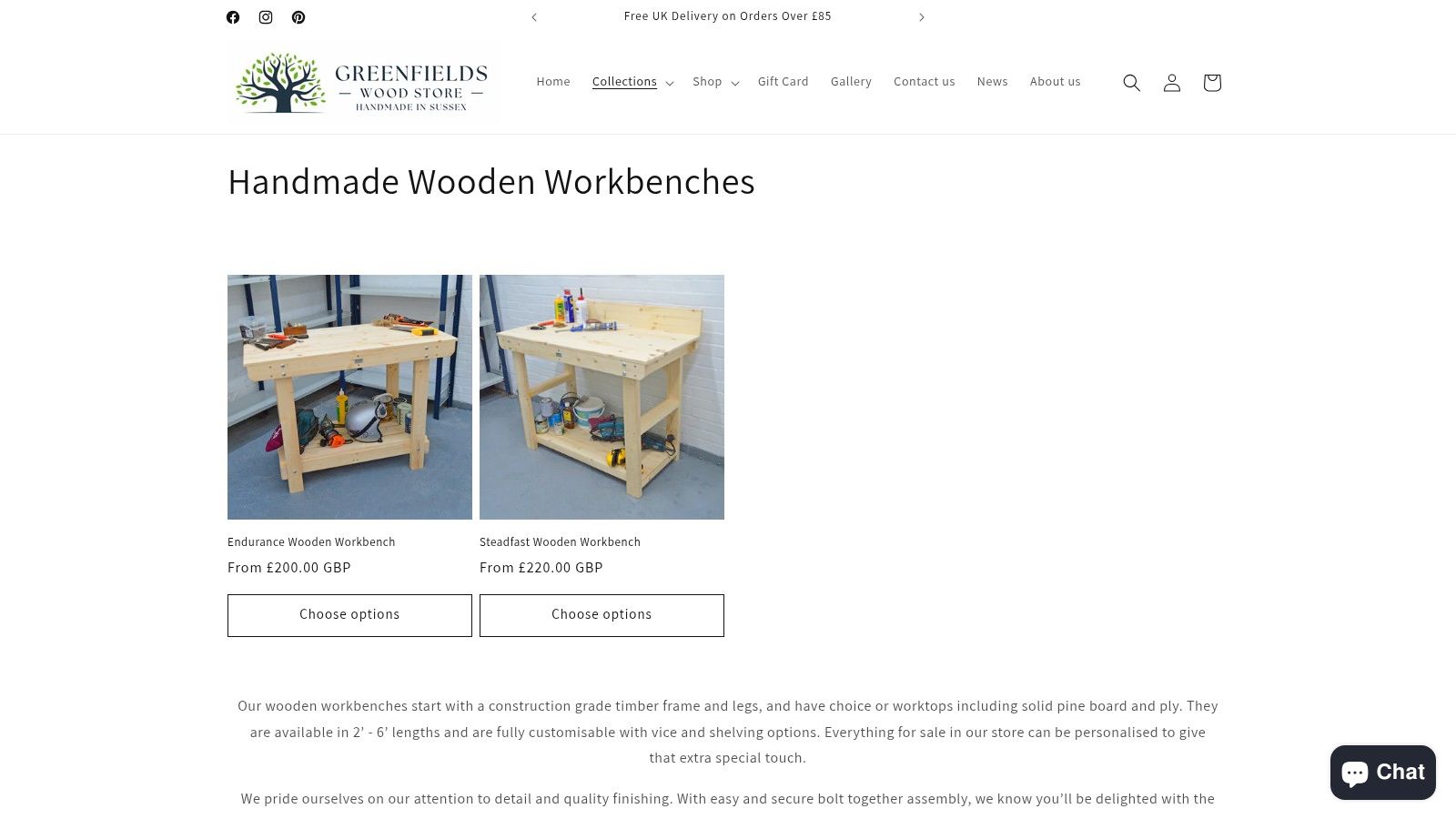 The 12 Best Small Workshop Bench Options in the UK for 2025 3 Greenfields Wood Store