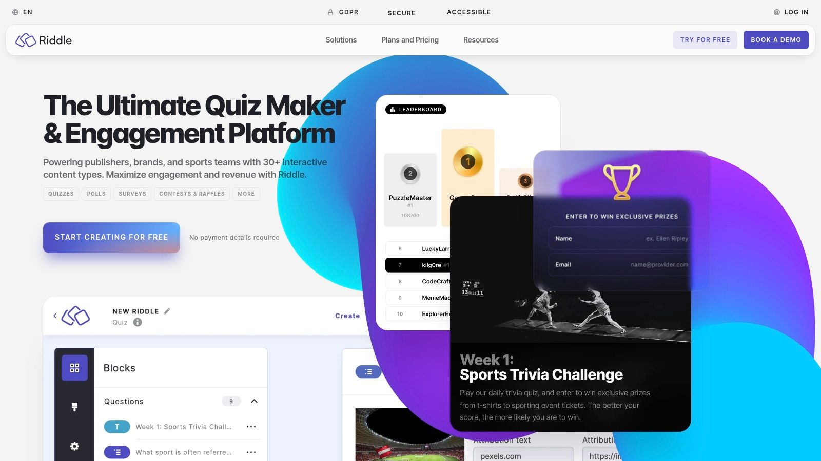 Riddle Quiz Maker
