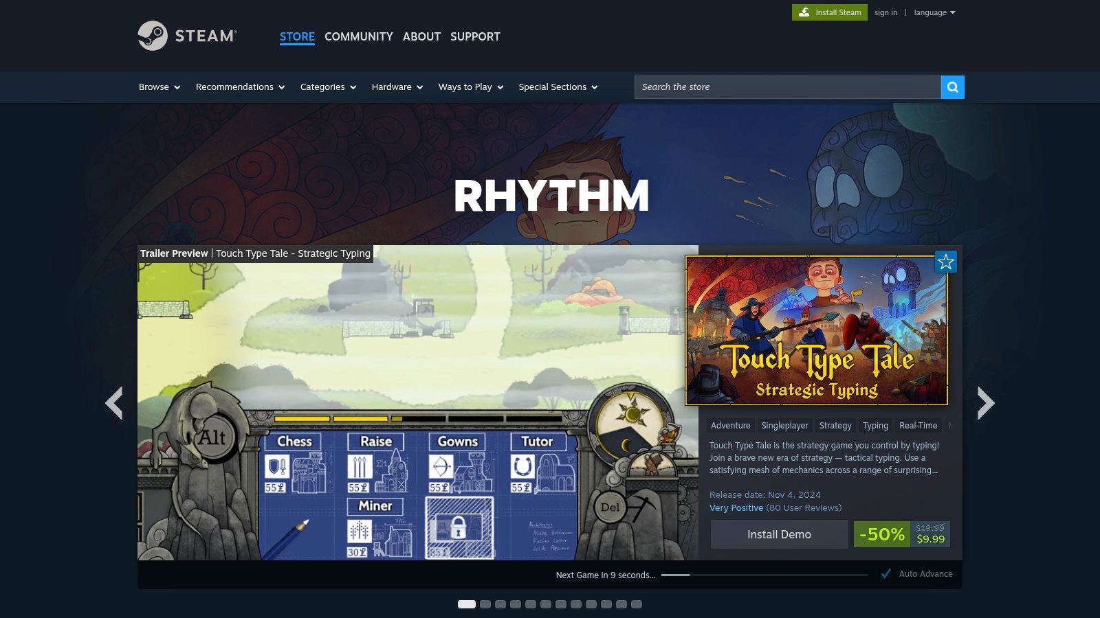 Steam: The De Facto Hub for Commercial Rhythm Gaming
