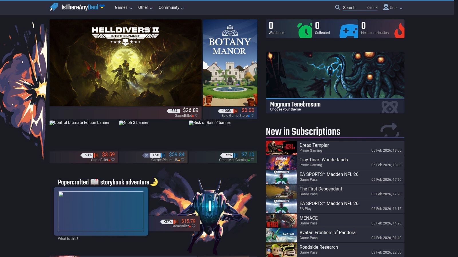 IsThereAnyDeal (ITAD)