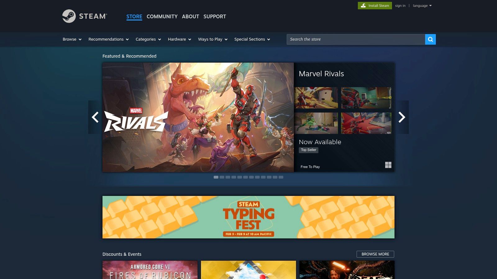 Steam Store