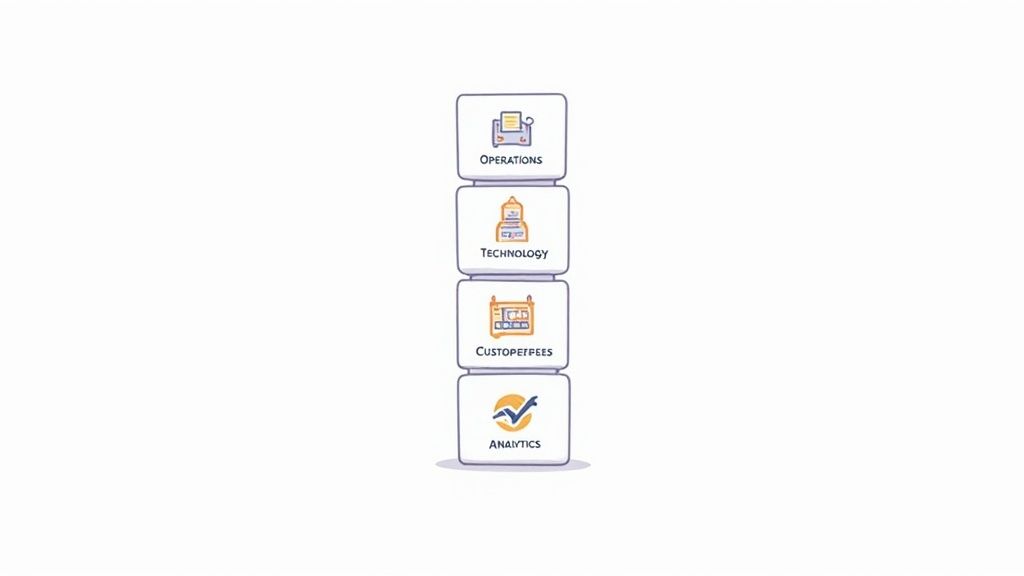 Diagram showing managed services components