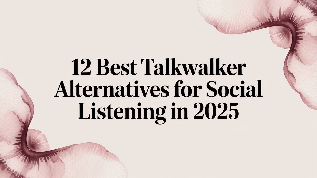 12 Best Talkwalker Alternatives for Social Listening in 2025