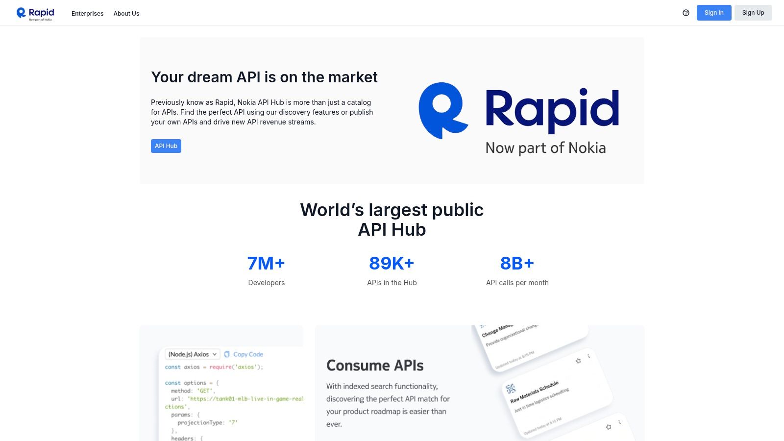 RapidAPI Marketplace