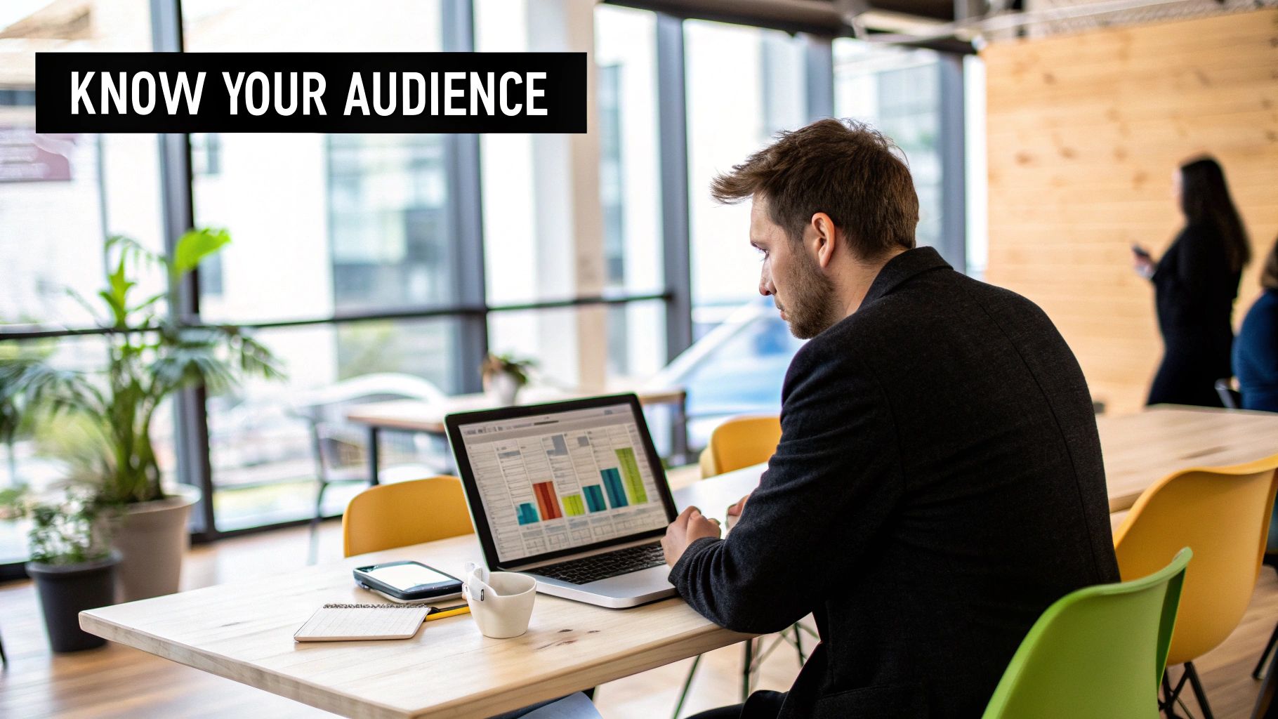 A person holding a phone showing social media engagement icons like hearts, comments, and shares, representing a shift from vanity metrics to real connection.