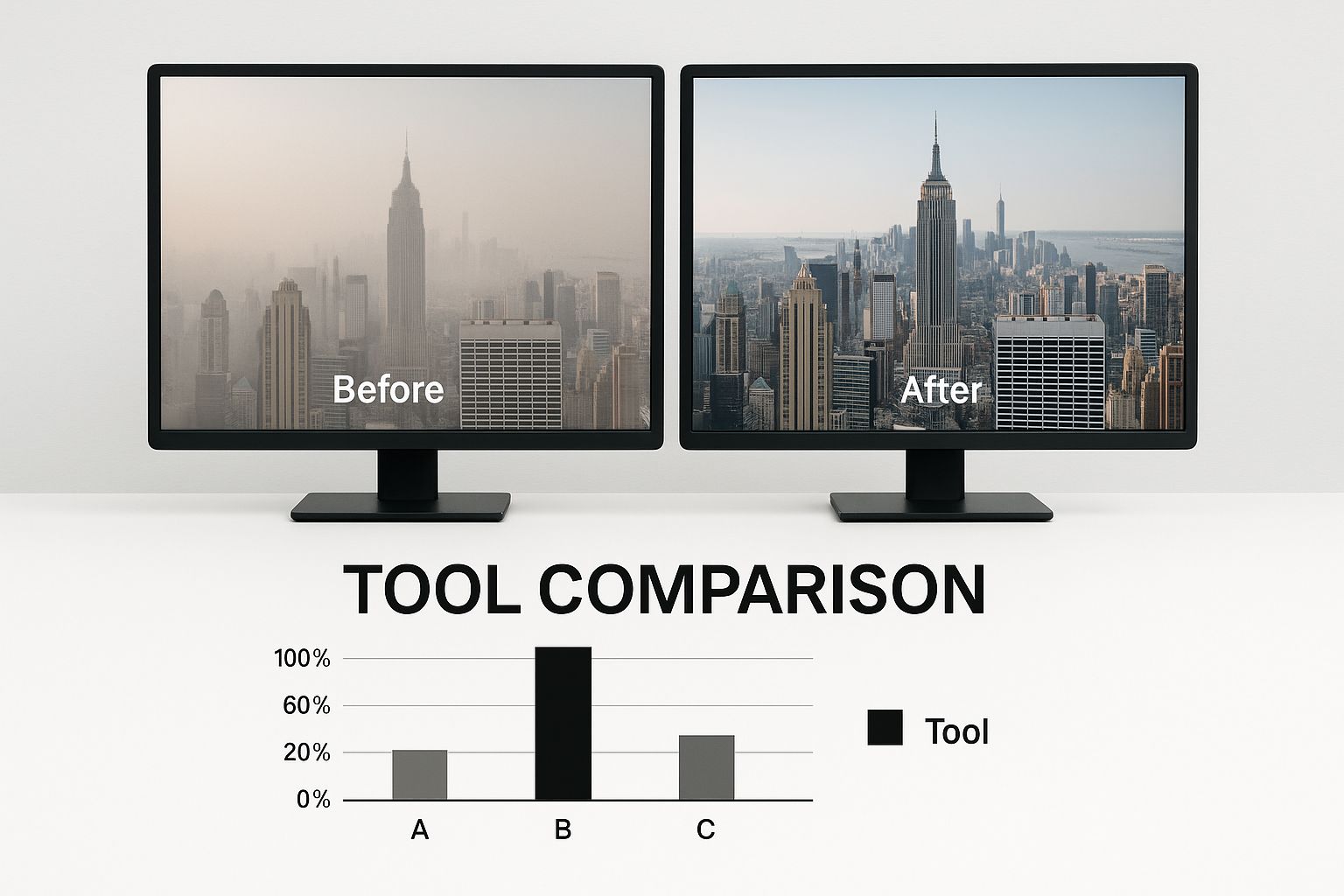 Infographic about best image upscaling software