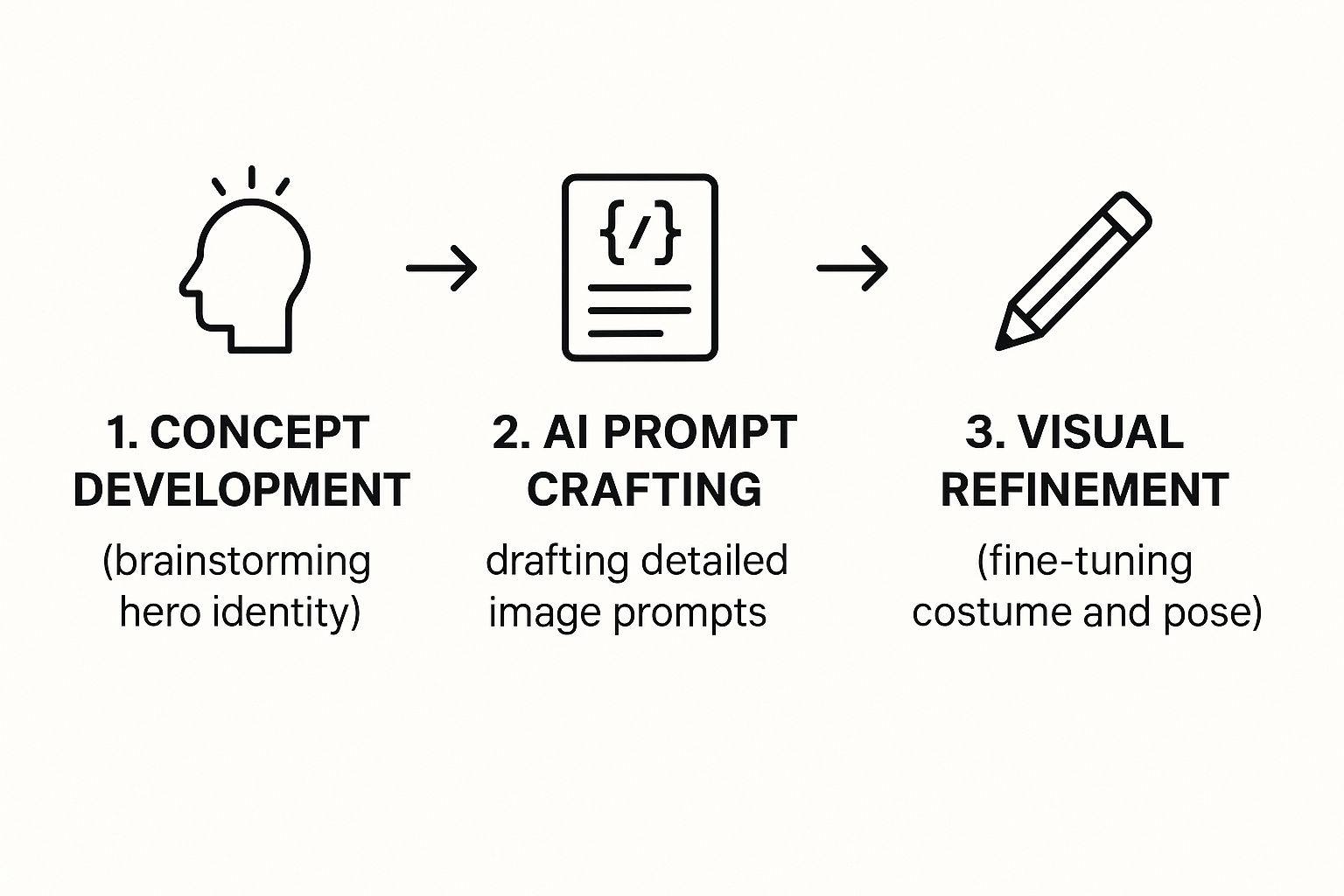 Infographic about create a superhero avatar