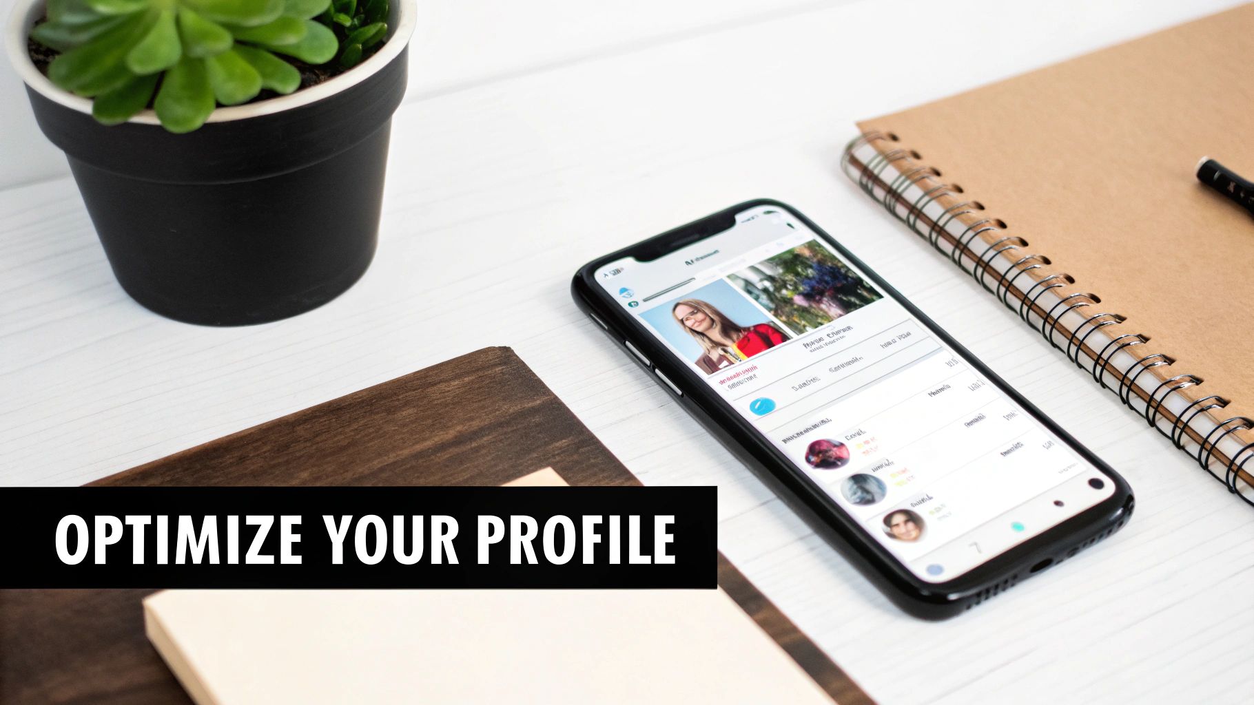A person planning their Instagram content grid on a tablet