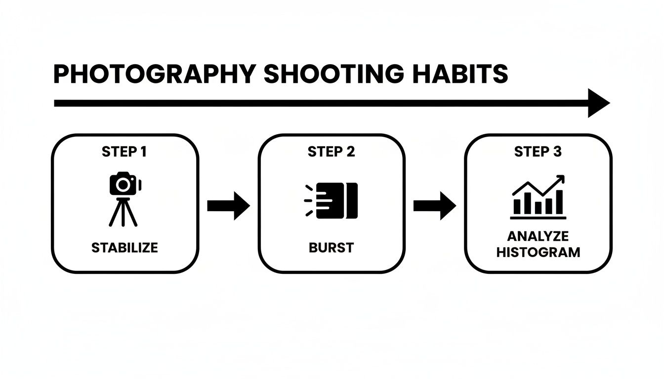 Infographic about how to improve photo quality
