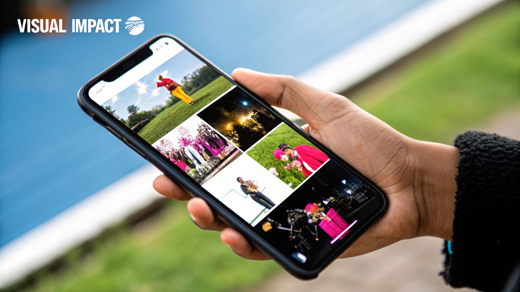 A diverse group of people connecting and talking in a friendly online setting, illustrated with chat bubbles and community icons.